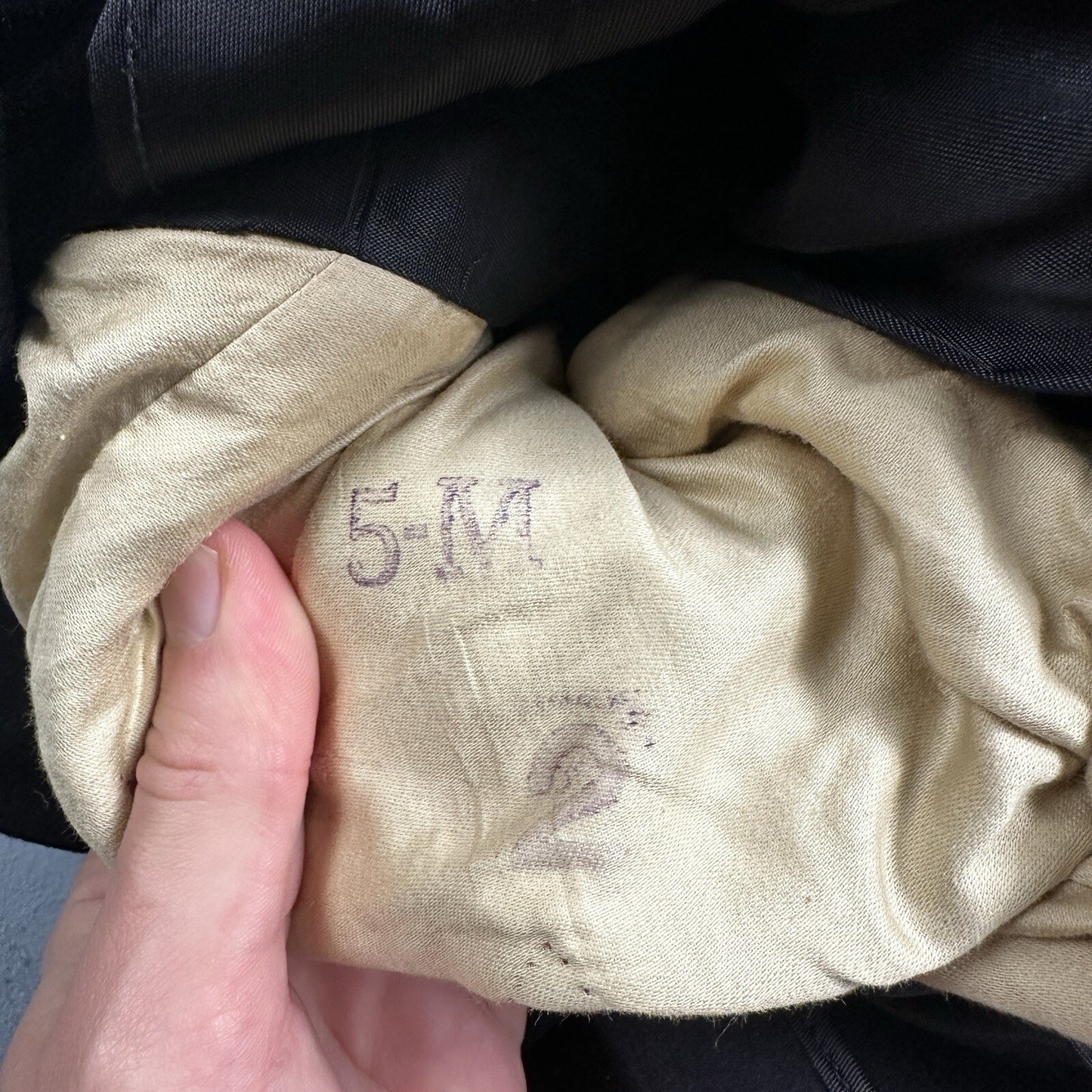 VTG Authentic WWII Paramarine United States Marine Corp Dress Blue Jacket USMC