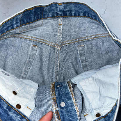 Levis 501 Vintage 80s USA XX Straight Leg Jeans Blue Light Wash 36x32 Act 34x32
