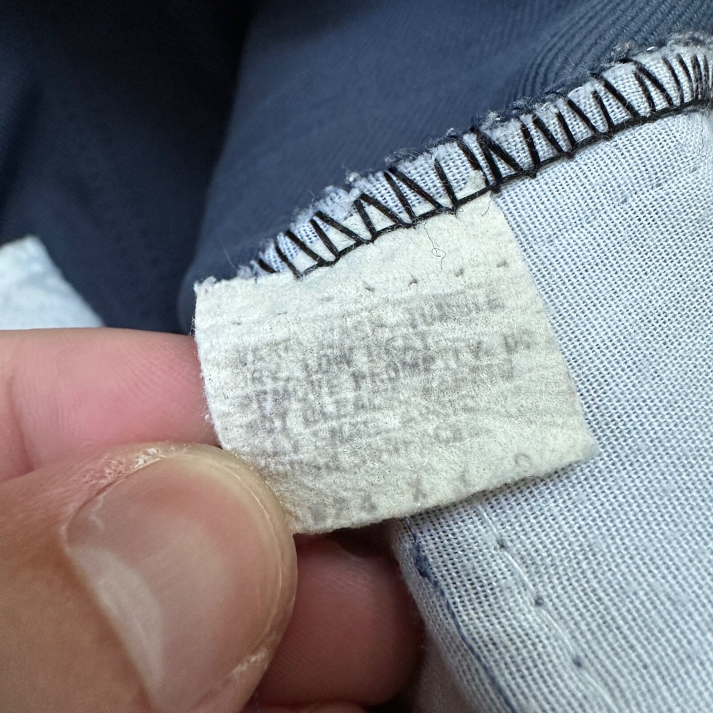 VTG Levis 517 Lot 2 Blue + Brown Polyester Pants Black Gold Tab 34x30 Act 32x28