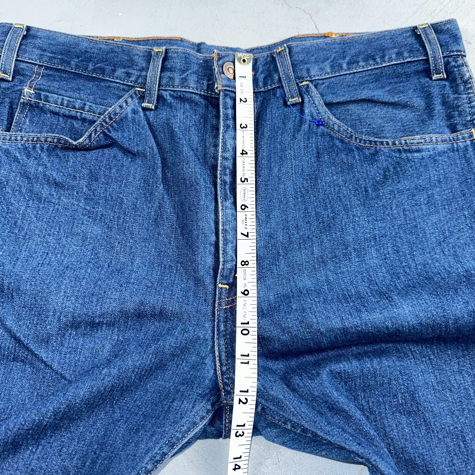 Levis 605 Vintage LVC Orange Tab Slim Blue Med Wash Y2K 36x34 Jeans Act 36x32