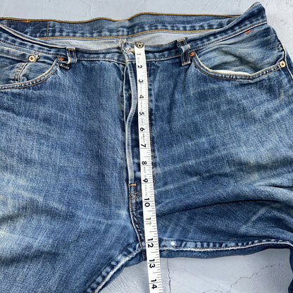 Levis 501 Vintage Y2K 90s XX Straight Leg Jeans Blue Med Wash 38x34 Act 37x31