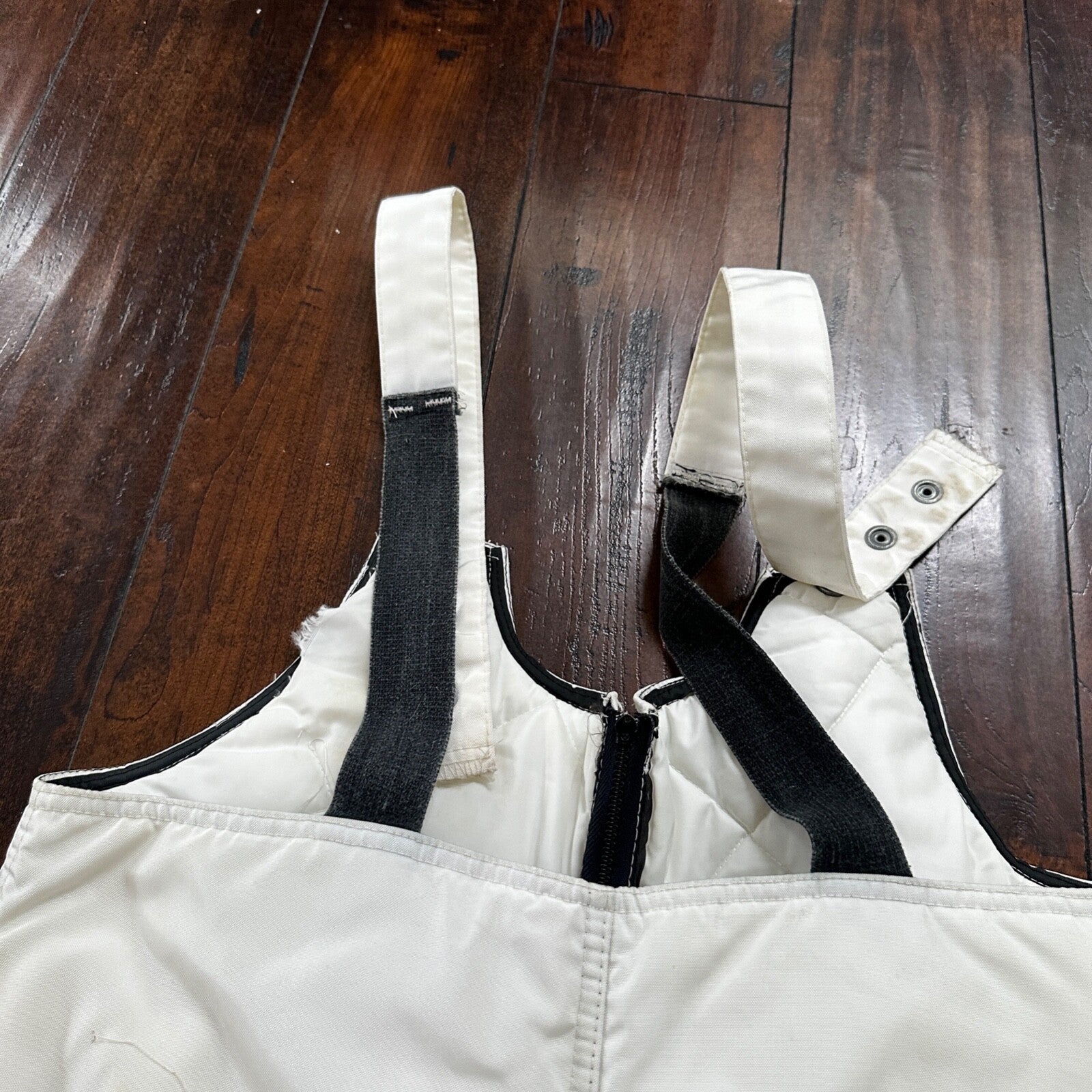 1960s Arcticwear Arctic Cat Bib Overalls Snow Suit Black Size L Vintage Zip Legs