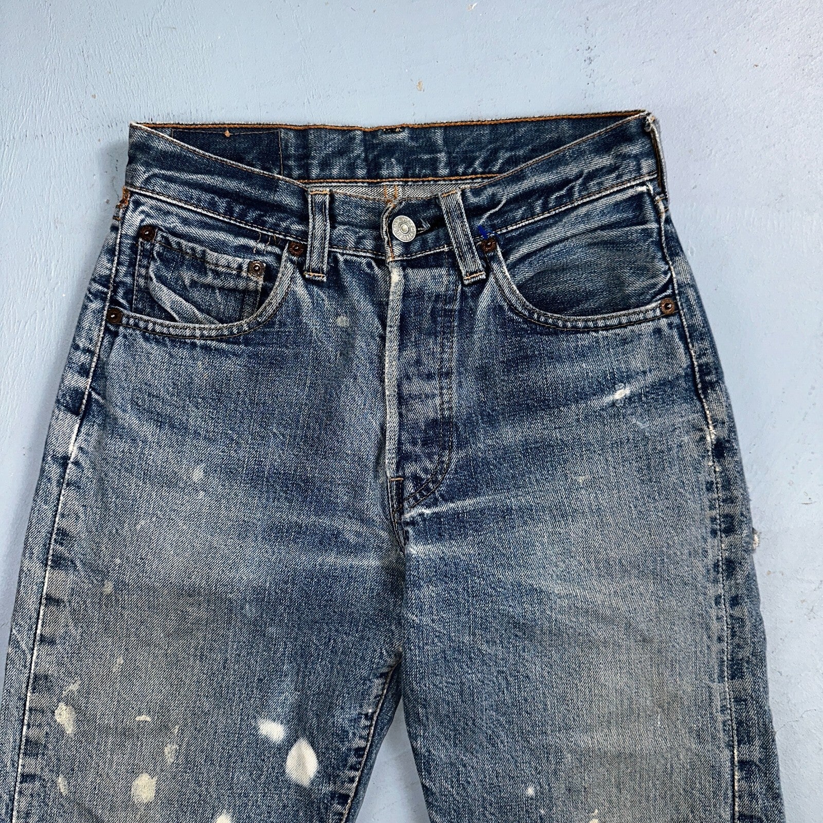 Levis 501 Big E Vintage 60s Redline Selvedge USA XX 1960s Jeans Act 24x27