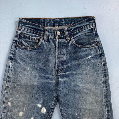 Levis 501 Big E Vintage 60s Redline Selvedge USA XX 1960s Jeans Act 24x27