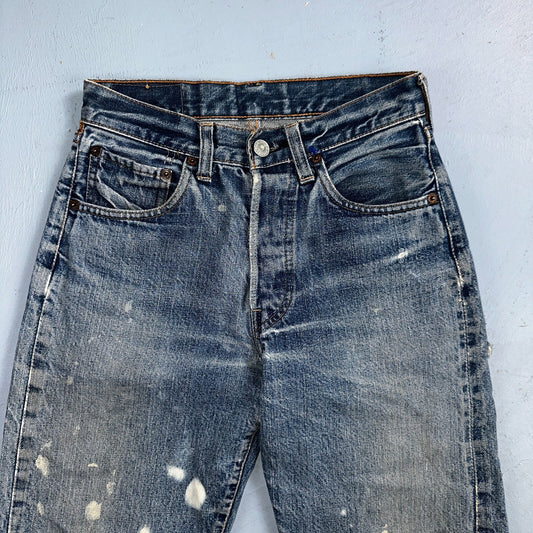Levis 501 Big E Vintage 60s Redline Selvedge USA XX 1960s Jeans Act 24x27