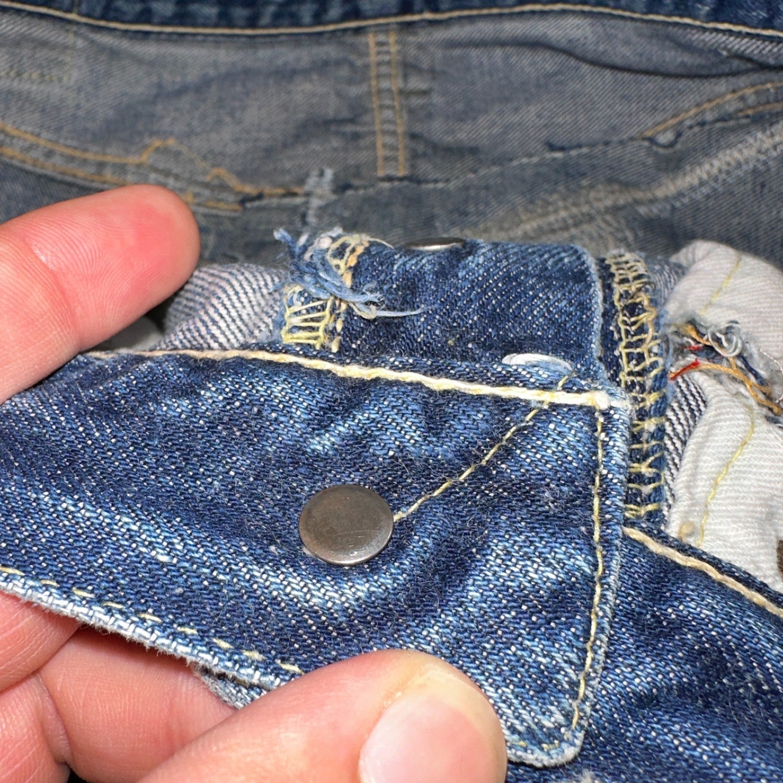 Levis 501 XX Big E Vintage 50s Redline Selvedge USA XX Reworked Jeans 29x29