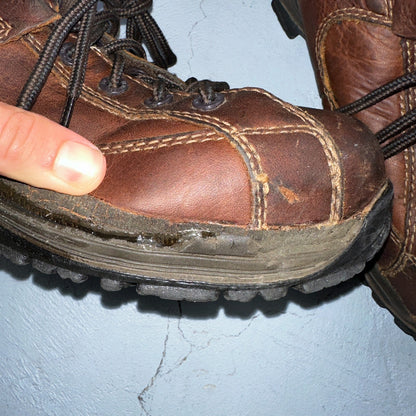 Dr. Martens 10854 Industrial Chunky Brown Leather Mens Shoes Size UK 7 US 8 Doc