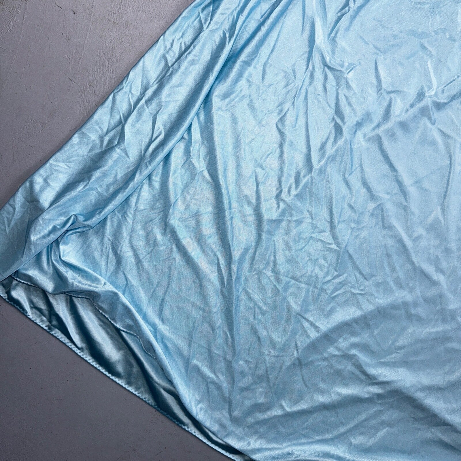 Vintage 1970s Olga Lingerie Slip Dress Sleepwear Full Sweep Nightgown Lace 70s