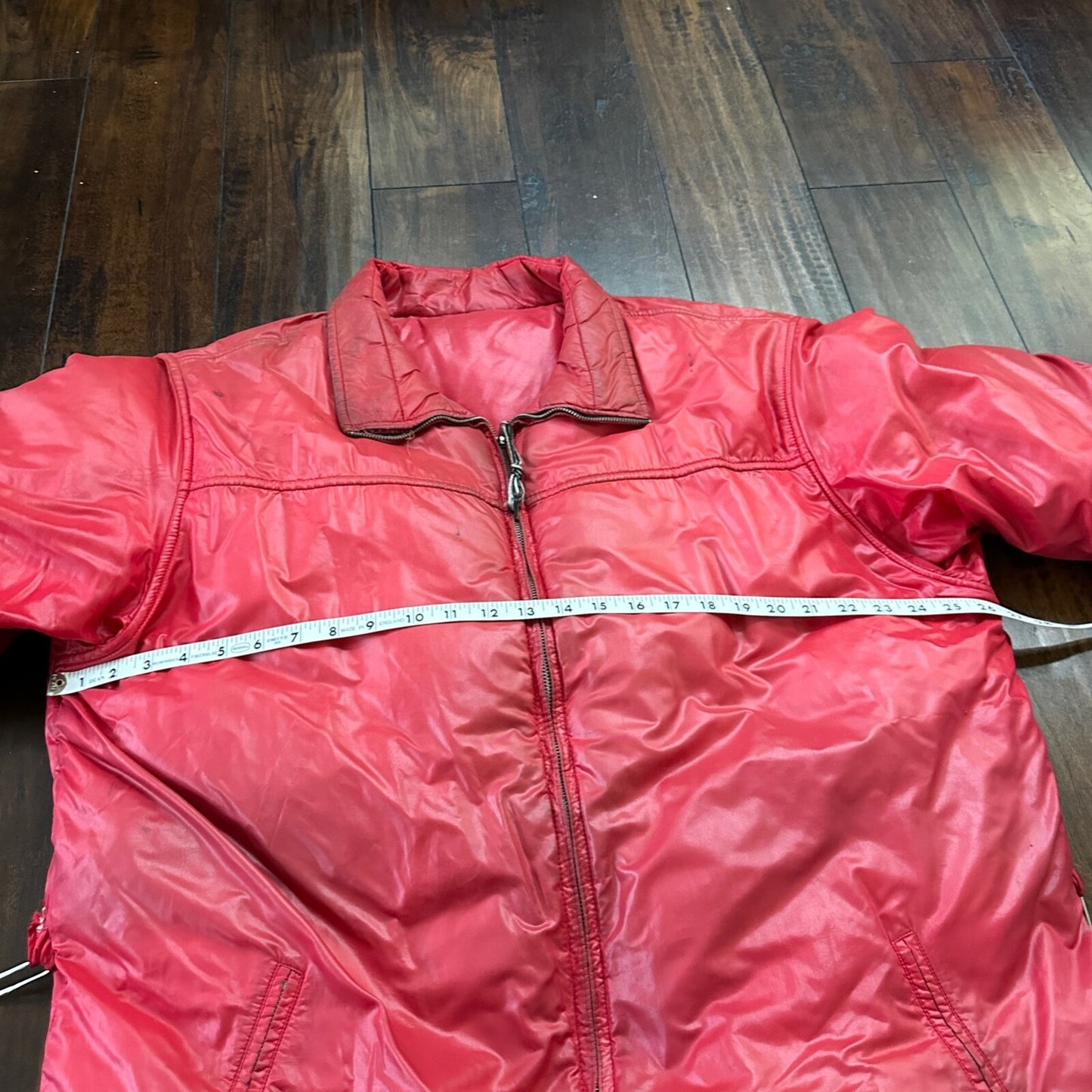 VTG 1960's Roffe Down Filled Ski Jacket Blue XL Mens Parka Red Warm