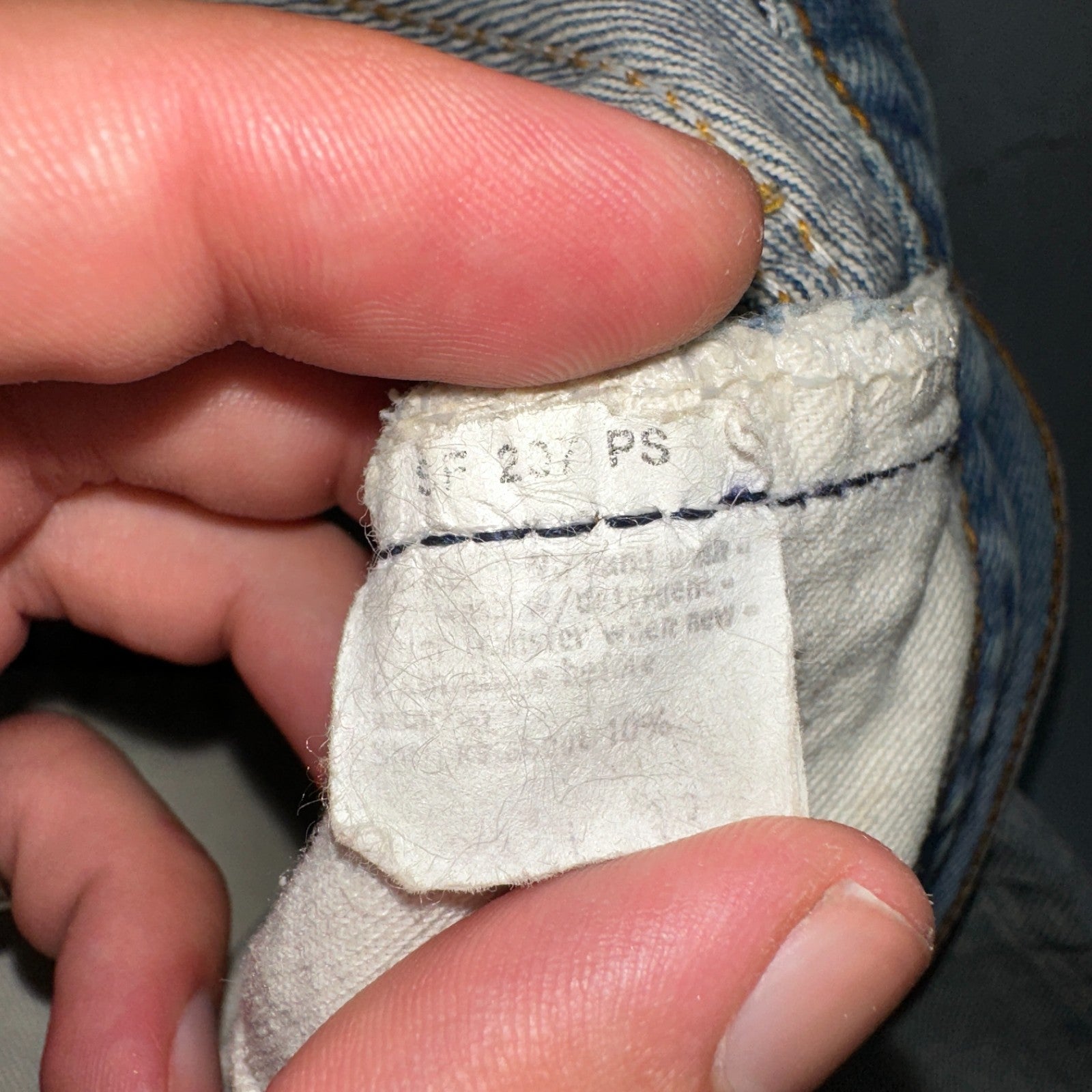 Levis 501 Vintage 80s Redline Selvedge USA XX Jeans Light Wash Worn Act 30x30