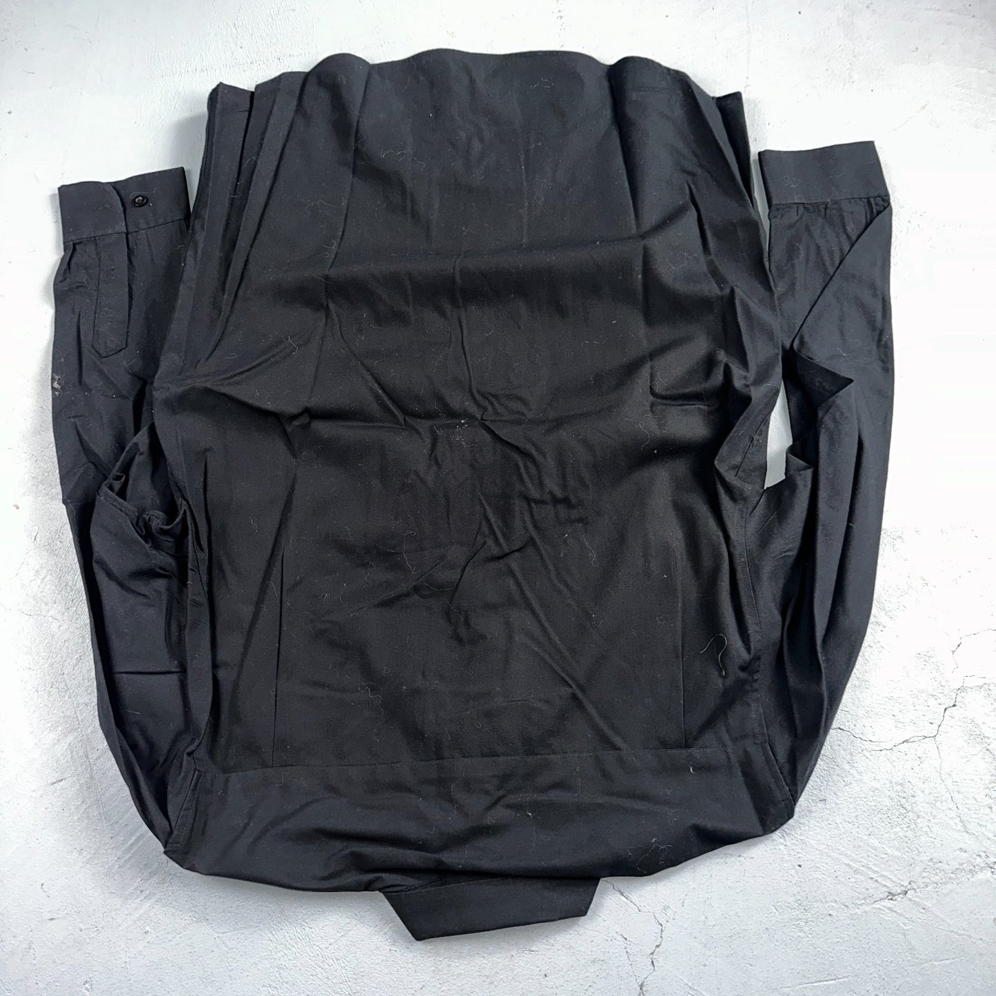 Polo Ralph Lauren Men's Black Solid Classic VTG 100% Cotton Button Shirt 15 32