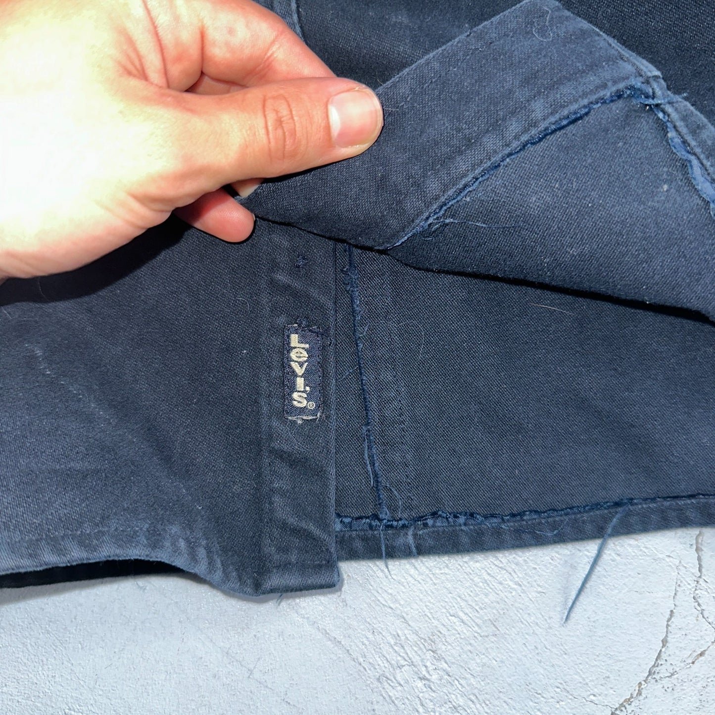 Levis Button Up Shirt Mens M Blue Flannel Long Sleeve Heavyweight Cotton Shacket