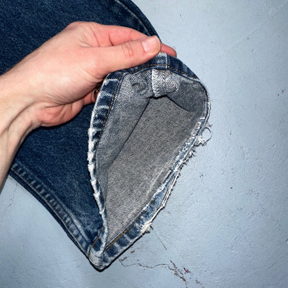 Levis 517 Vintage 80s USA Orange Tab Bootcut Flare Blue Worn Jeans Act 34x29