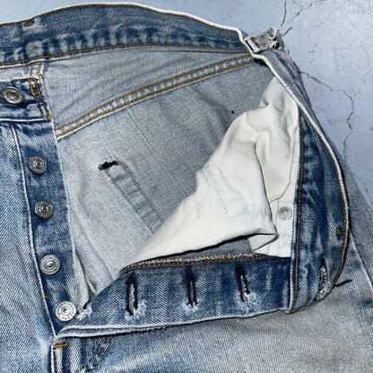 Levis 501 Vintage 80s Redline Selvedge USA XX Jeans Med Wash 32x36 Act 30x31