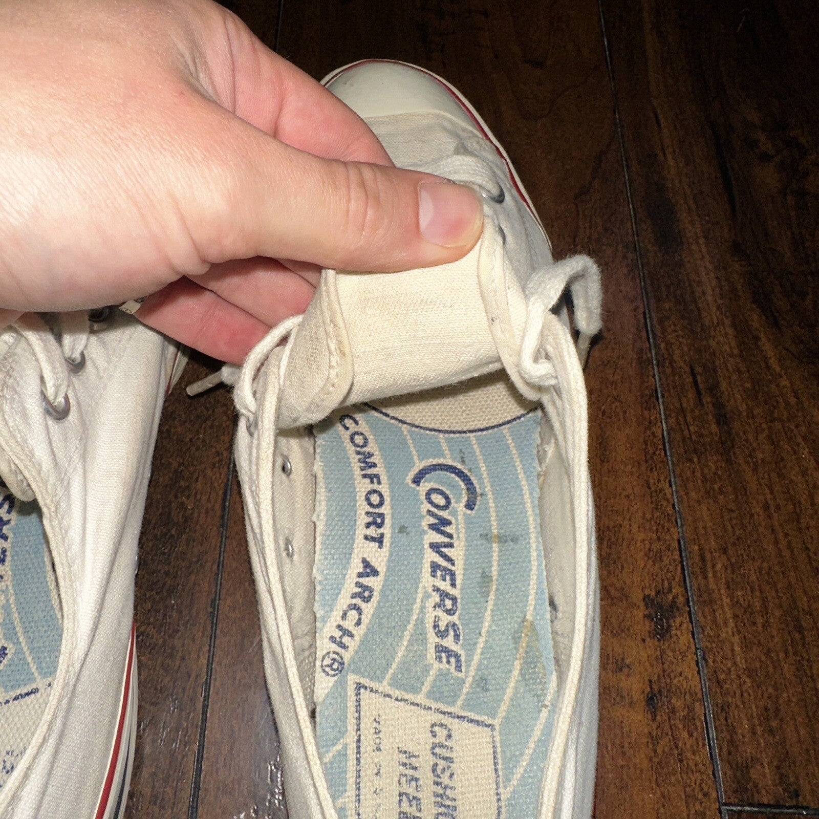 Vintage 50s CONVERSE Chuck Taylor Star Low Blue Label 7.5 1950s 60s USA RARE