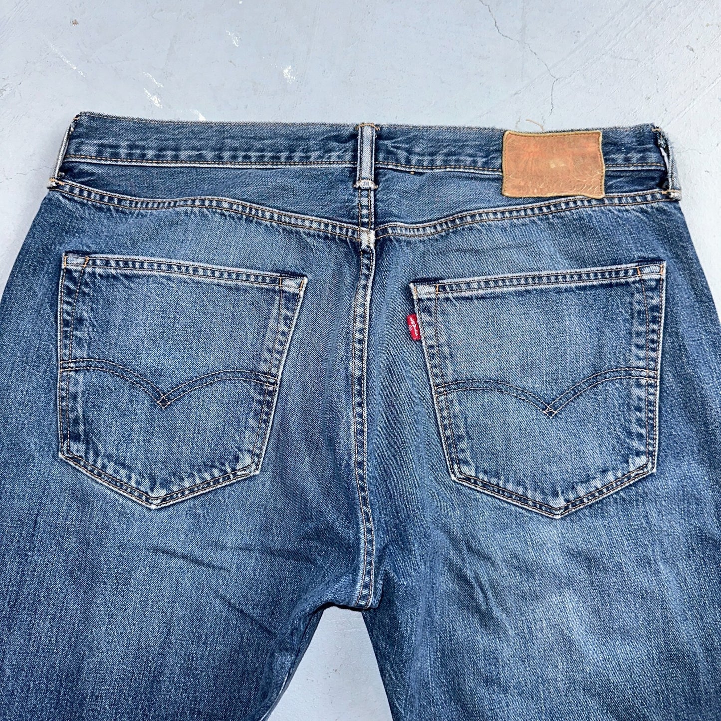 Levis 501 Y2K XX Straight Leg Jeans Blue VTG Med Wash 36x34 Act 35x33