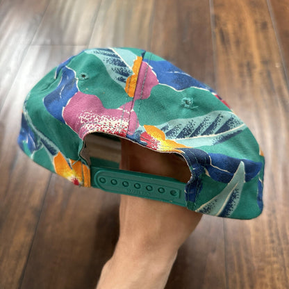 Hawaii Floral Vintage Hat Cap Snapback Music 90s 80s Used Nissan Rare Summer