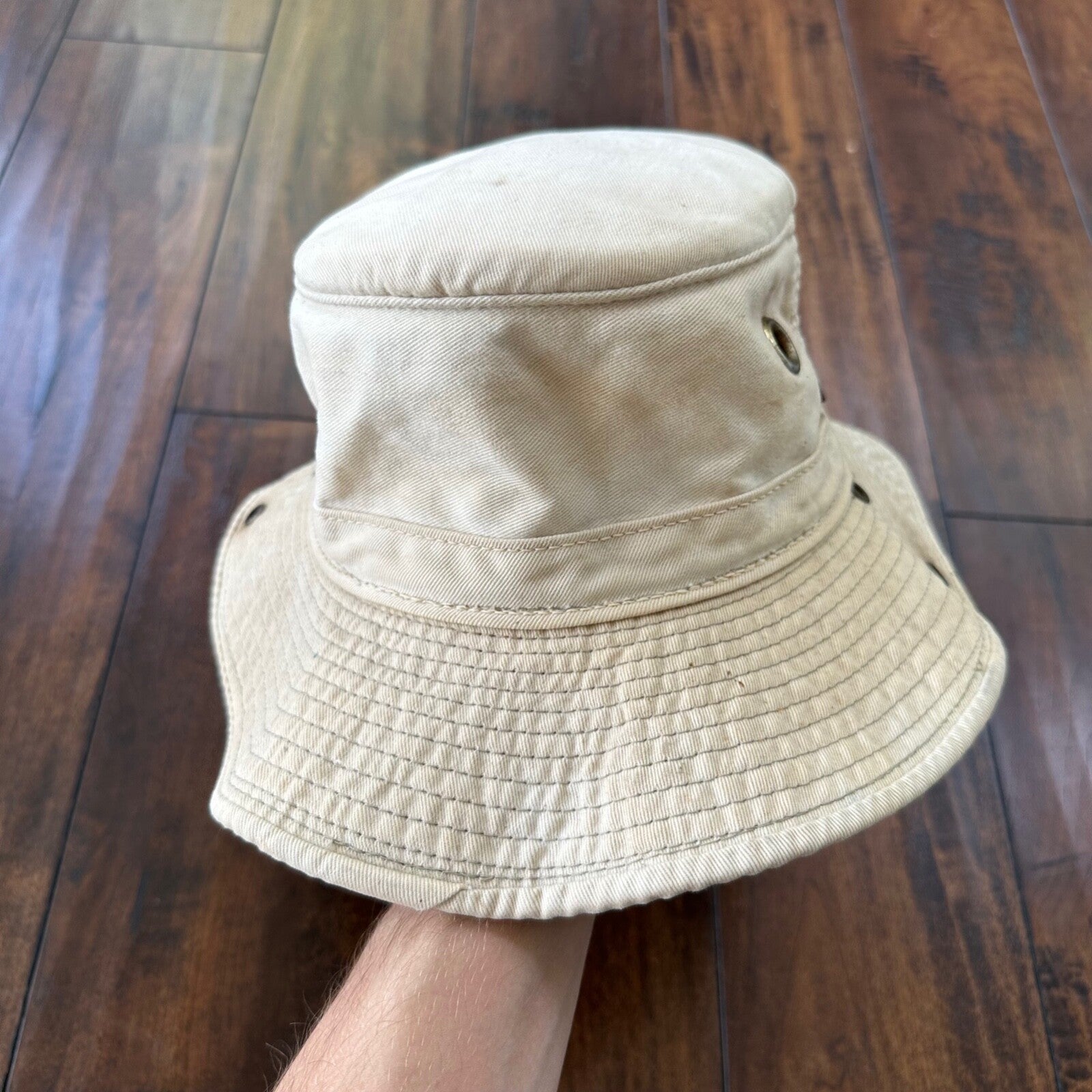 Henschel Canvas Hat Hatquarters USA TAN Mens Western Outdoors Outback Bucket 90s