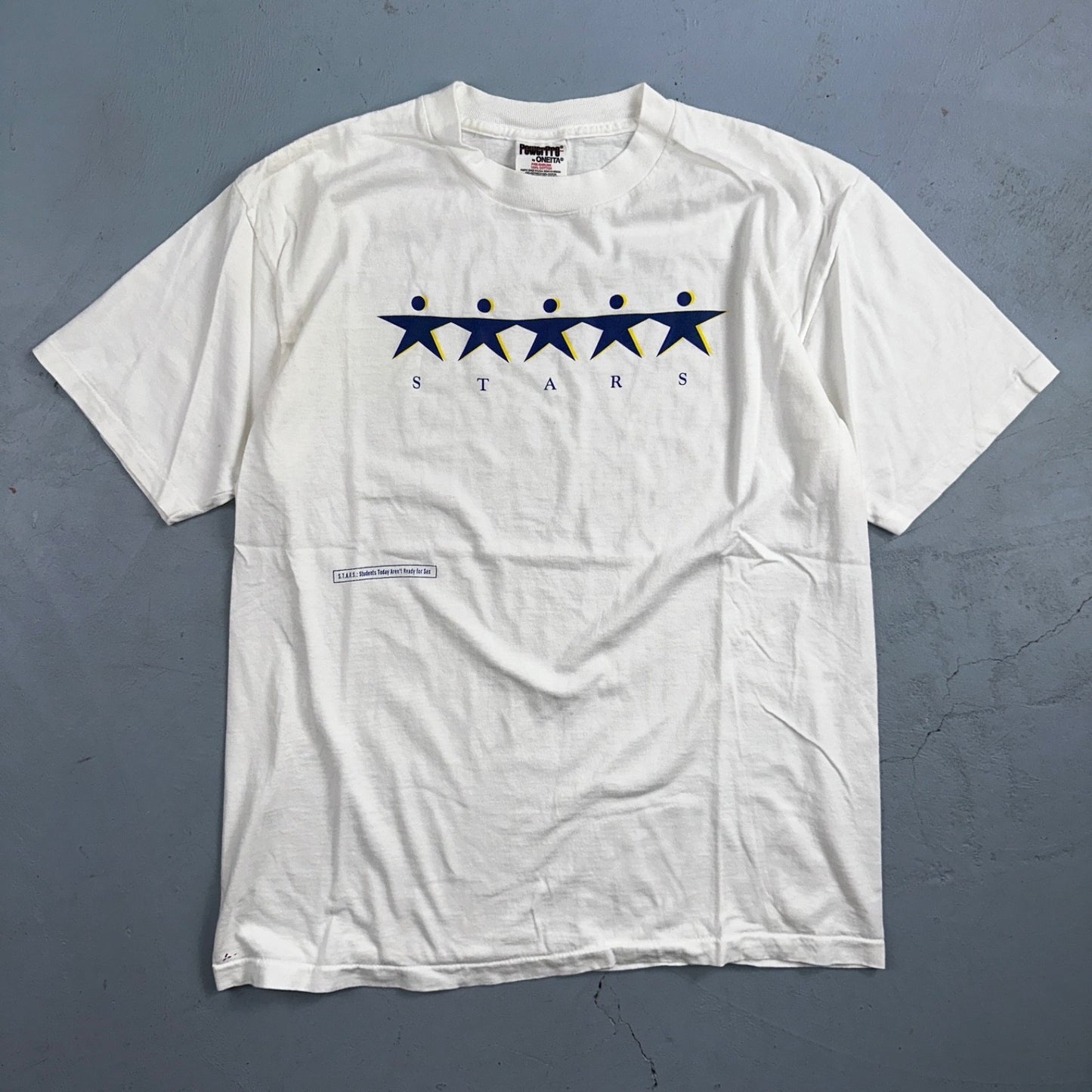 STARS Students Ready For S*x VTG T Shirt DARE Graphic Text Rare Single Stitch