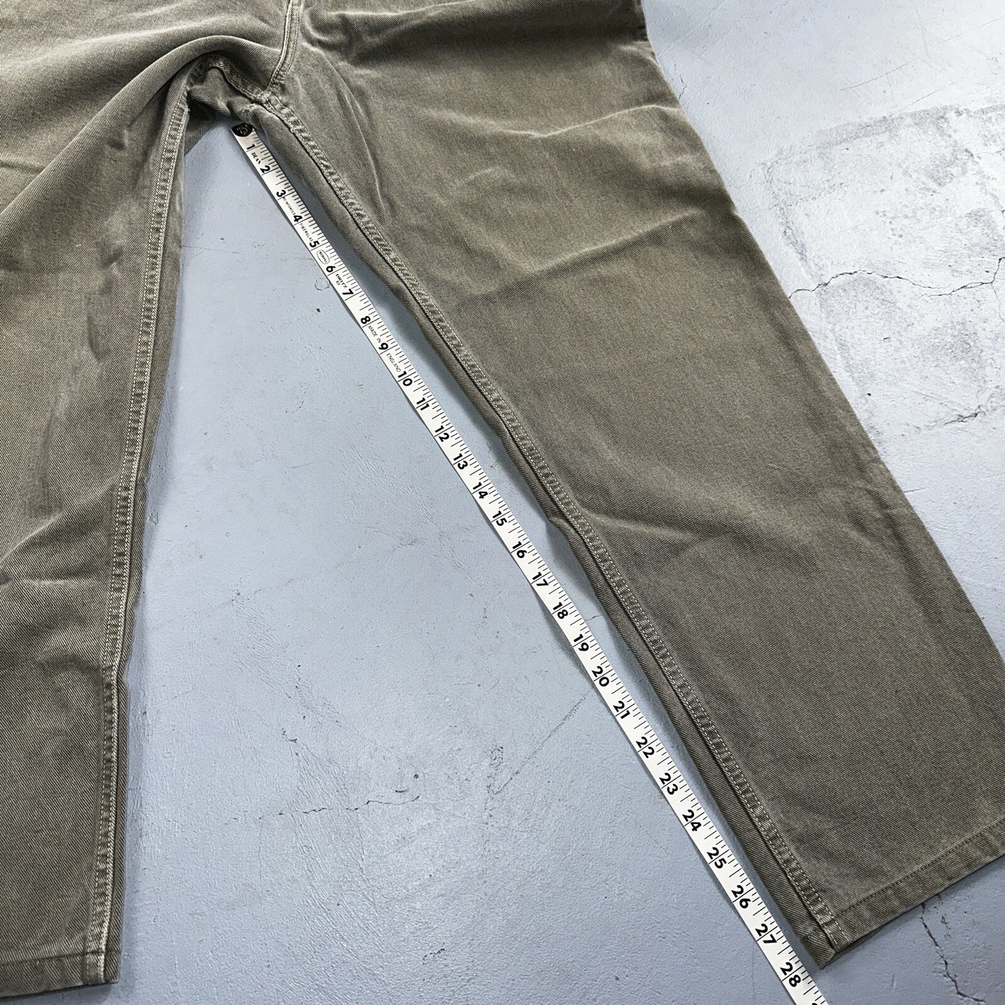 Democracy Jeans Womens 16 Green Denim Pants Banana Republic VTG USA High Rise