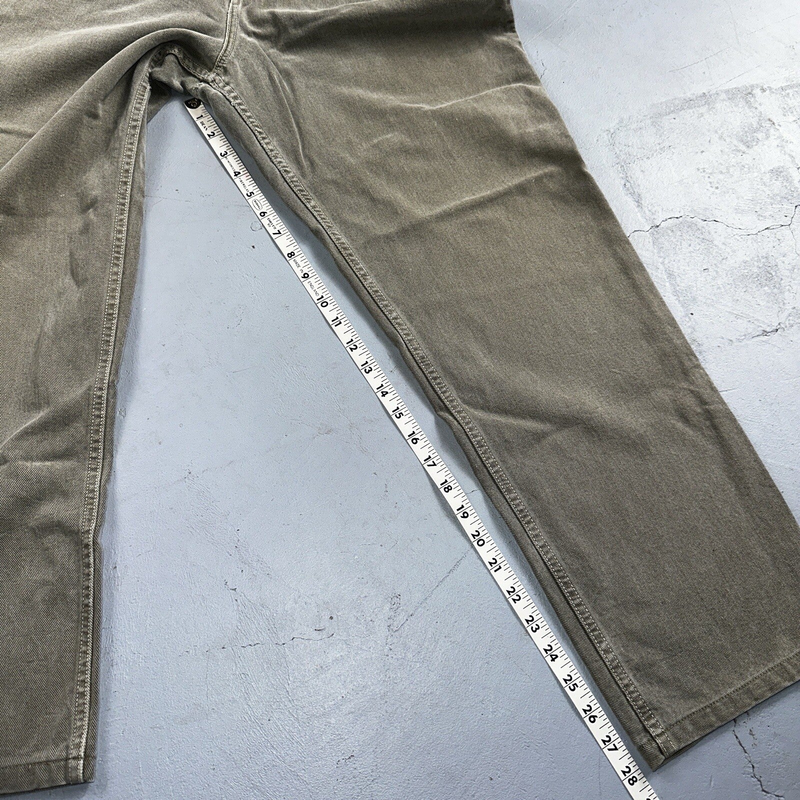 Democracy Jeans Womens 16 Green Denim Pants Banana Republic VTG USA High Rise