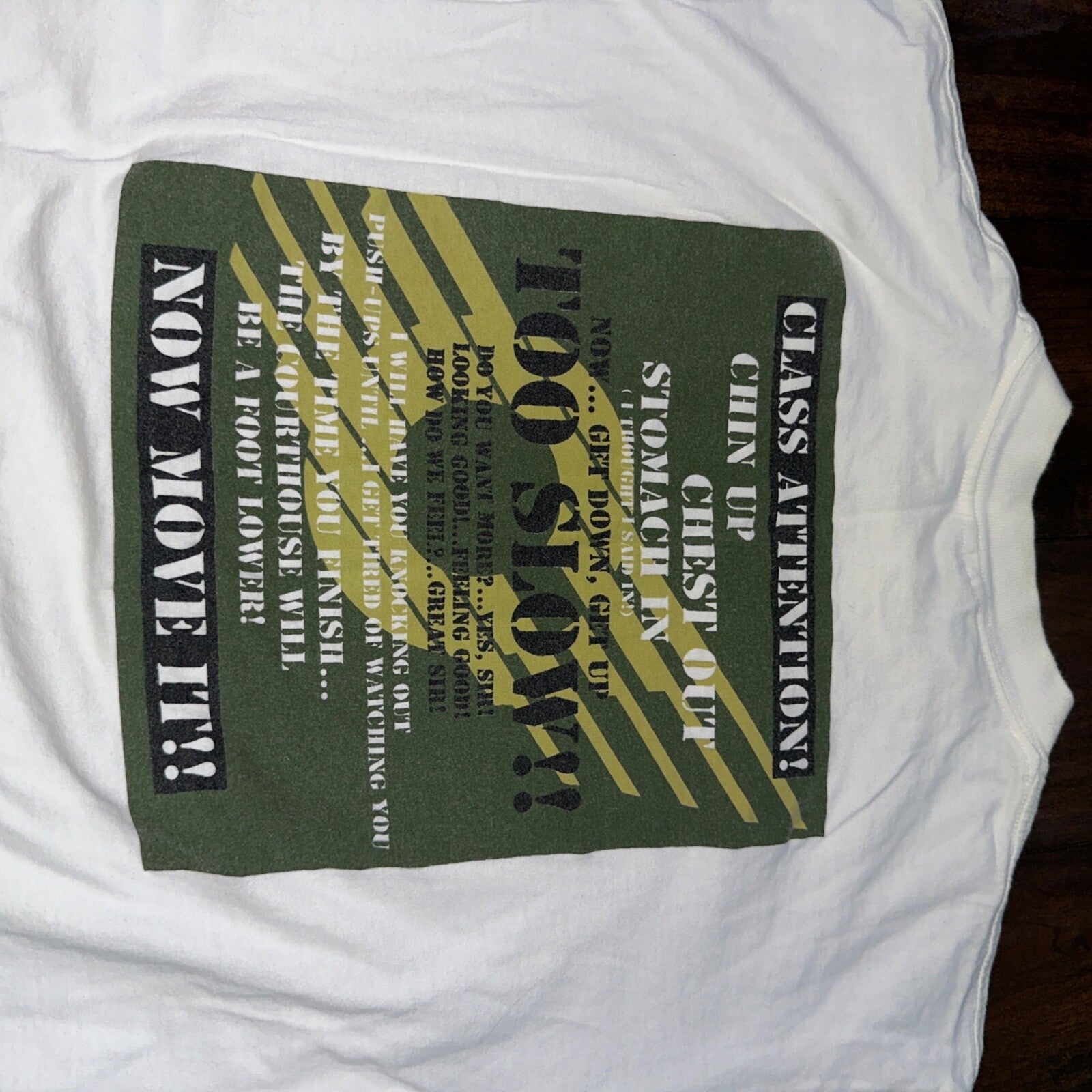 Oneita Boot Camp Vintage T Shirt 90s Military Army Training Soldier Funny Humor