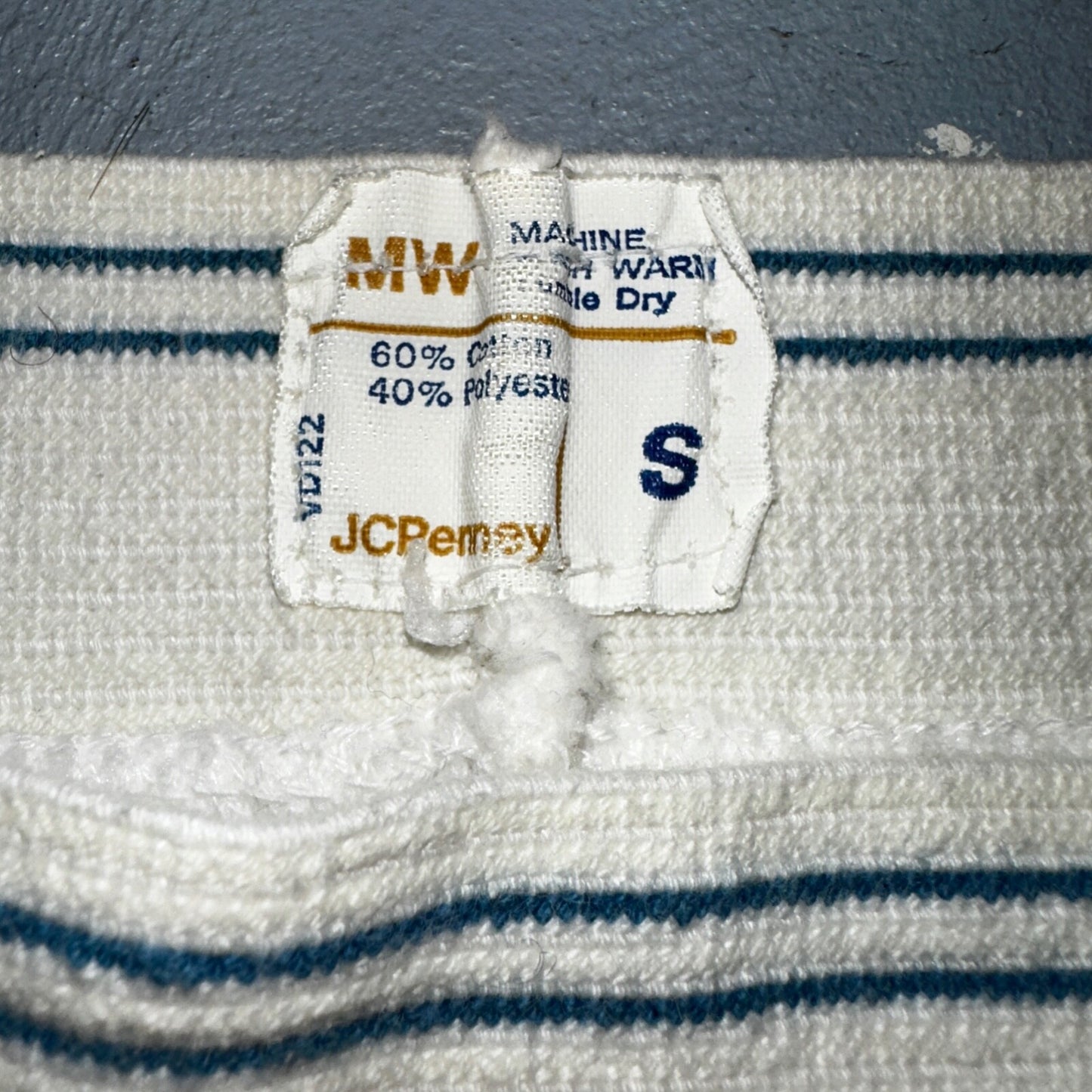 VTG J. C. Penny Cotton Poly Pants Thermal Underwear S 1960s 70s Rockabilly