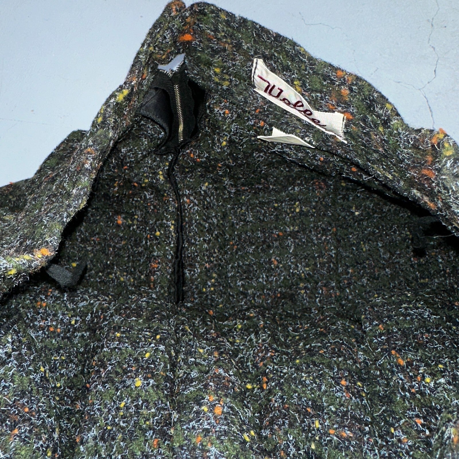 Haut THICK Original Vintage Wool Pleated Skirt Rockabilly 1960s 50s 60s Wolle