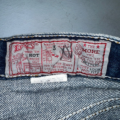 Levis 501 Vintage 80s USA XX Straight Leg Jeans Blue 26501 Med Wash Act 25x27