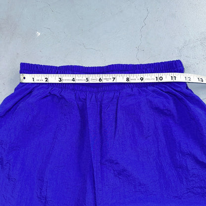 Nike VTG 90s Windbreaker Track Pants Ankle Zip Unlined Purple 1990s Essential