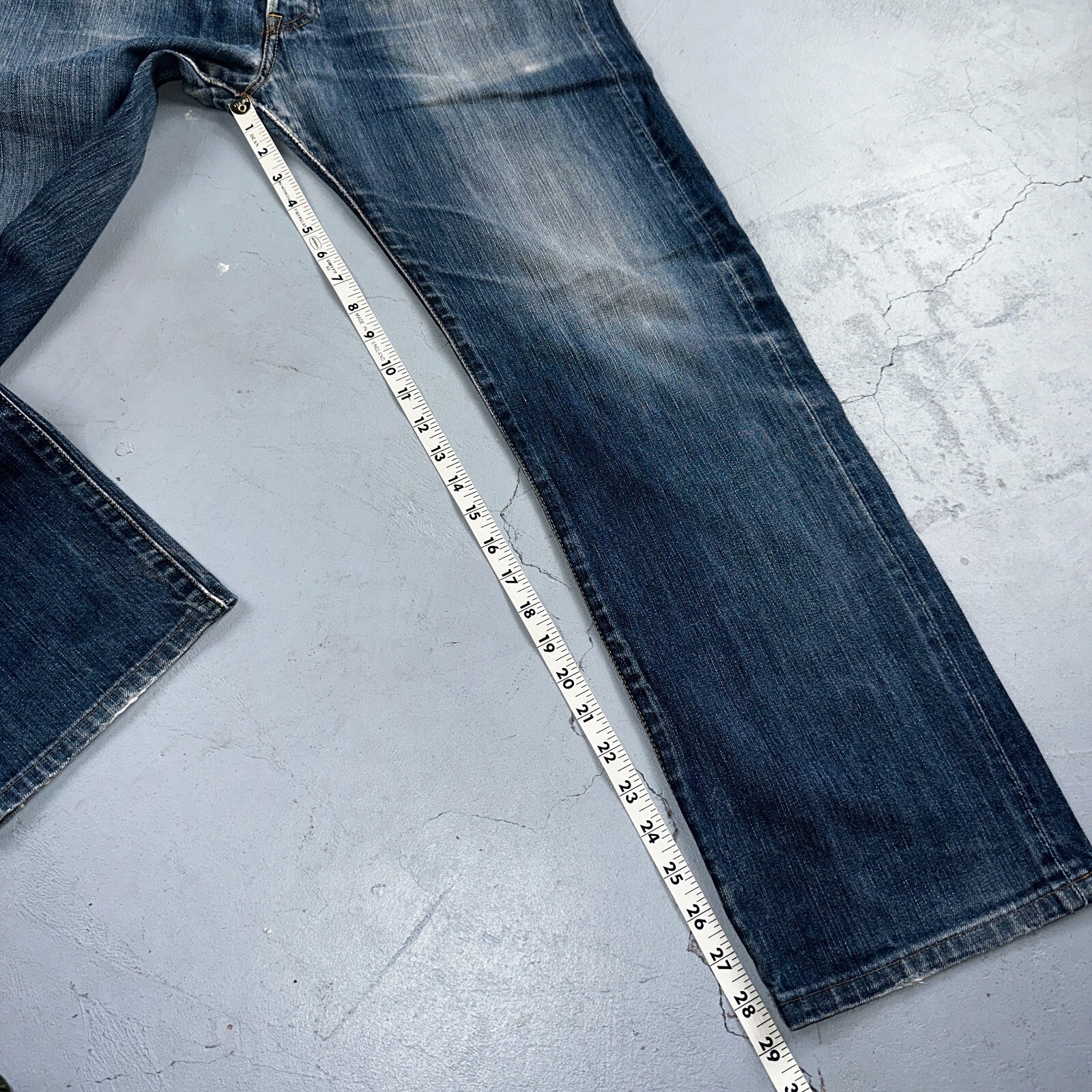 Levis 501 Y2K XX Straight Leg Jeans Blue VTG Med Wash 33x34 Act 31x29