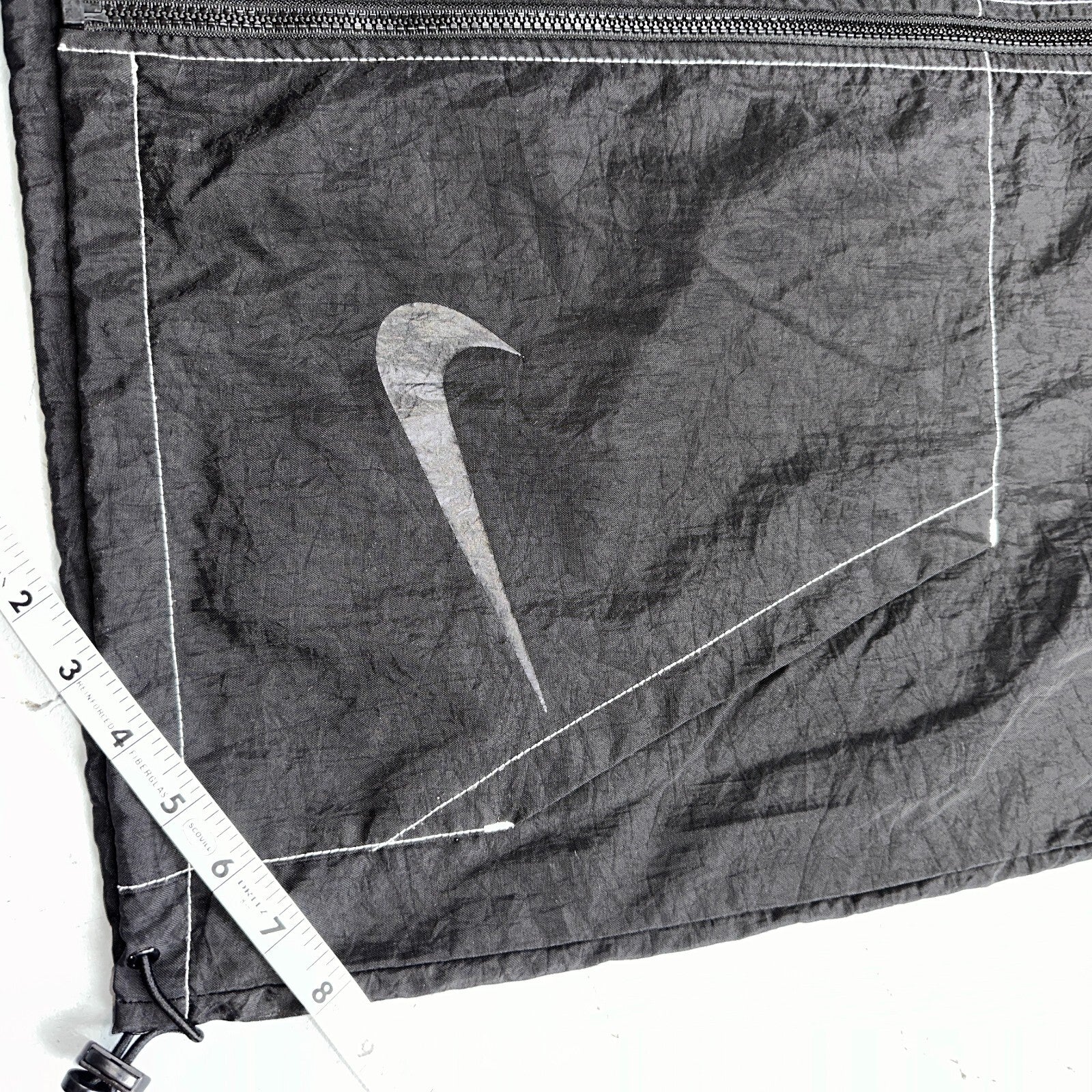 Nike 90s Vintage Track Jacket Mens Small Basketball Jordan Big Spell Out Nylon