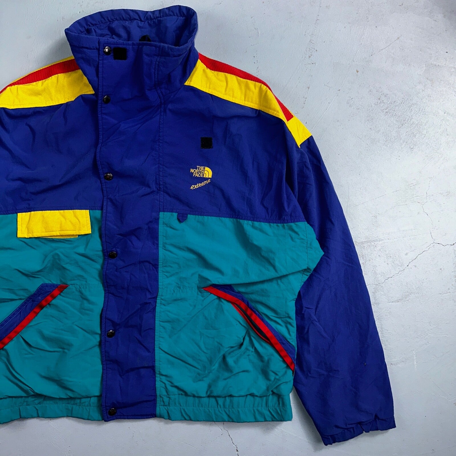 The North Face Color Block VTG 90s Gore Tex Extreme Ski Jacket Pullover Anorak