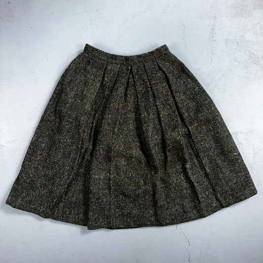 Haut THICK Original Vintage Wool Pleated Skirt Rockabilly 1960s 50s 60s Wolle