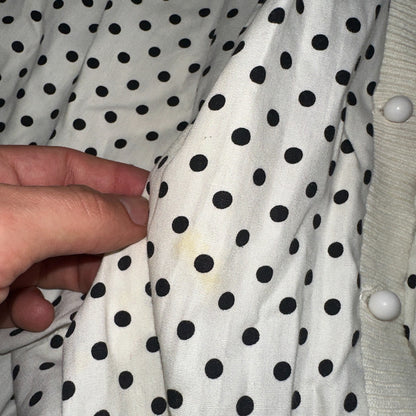 Vintage 1950s Koret of California Polka Dot Shirt Dress San Francisco Rockabilly