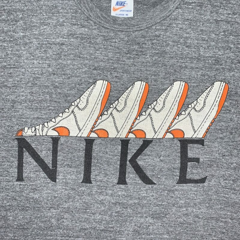 Vintage Nike T Shirt Unisex Crop Top Quad Metallic Jordan 1 Chicago 1985 Bred