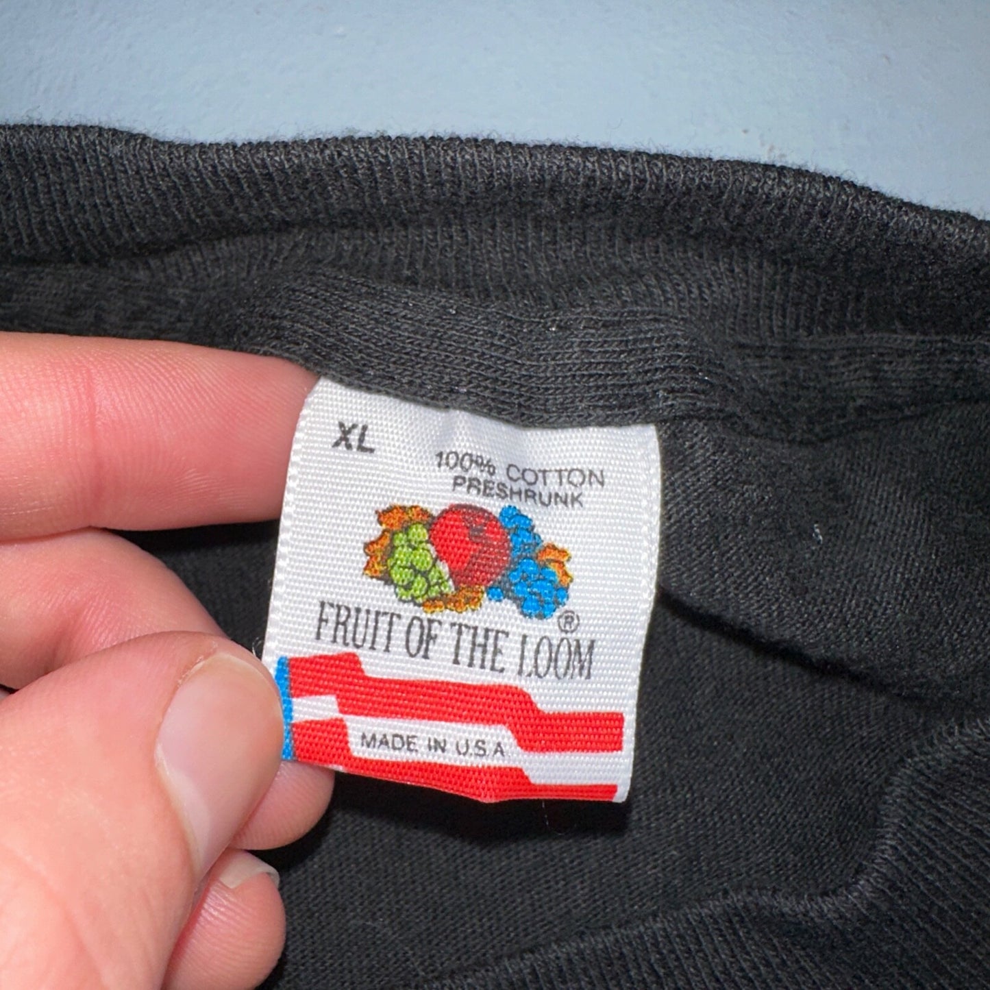 Hot August Nights Reno Car 90s VTG T Shirt Fruit Of The Loom 90s USA Flag XL Rap