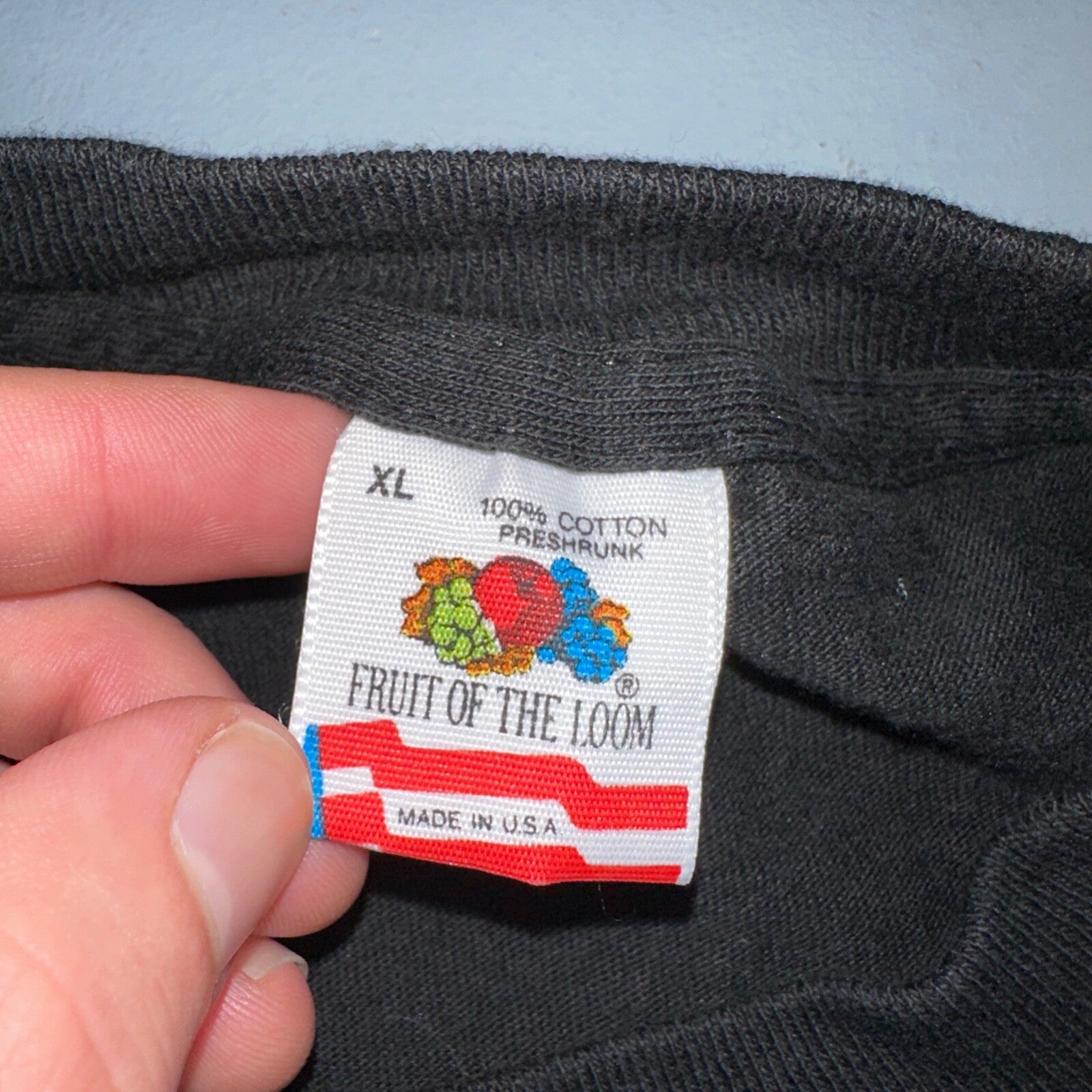 Hot August Nights Reno Car 90s VTG T Shirt Fruit Of The Loom 90s USA Flag XL Rap