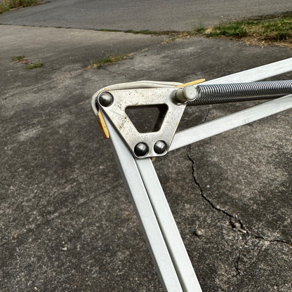 Vintage Industrial Lamp Articulating Workbench Light MCM Mid Century Style