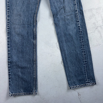 Levis 501 Vintage 90s USA XX Straight Leg Jeans Blue Med Wash 32x36 Act 29x32