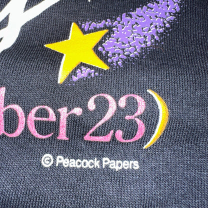 Scorpio Zing Sting Funny Text VTG T Shirt Moons Stars Signs Humor Joke Cute