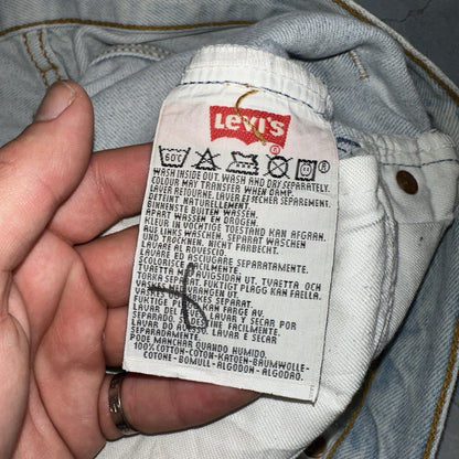 Levis 501 Vintage 90s Y2K XX Straight Leg Jeans Blue Light Wash 34x36 Act 33x31