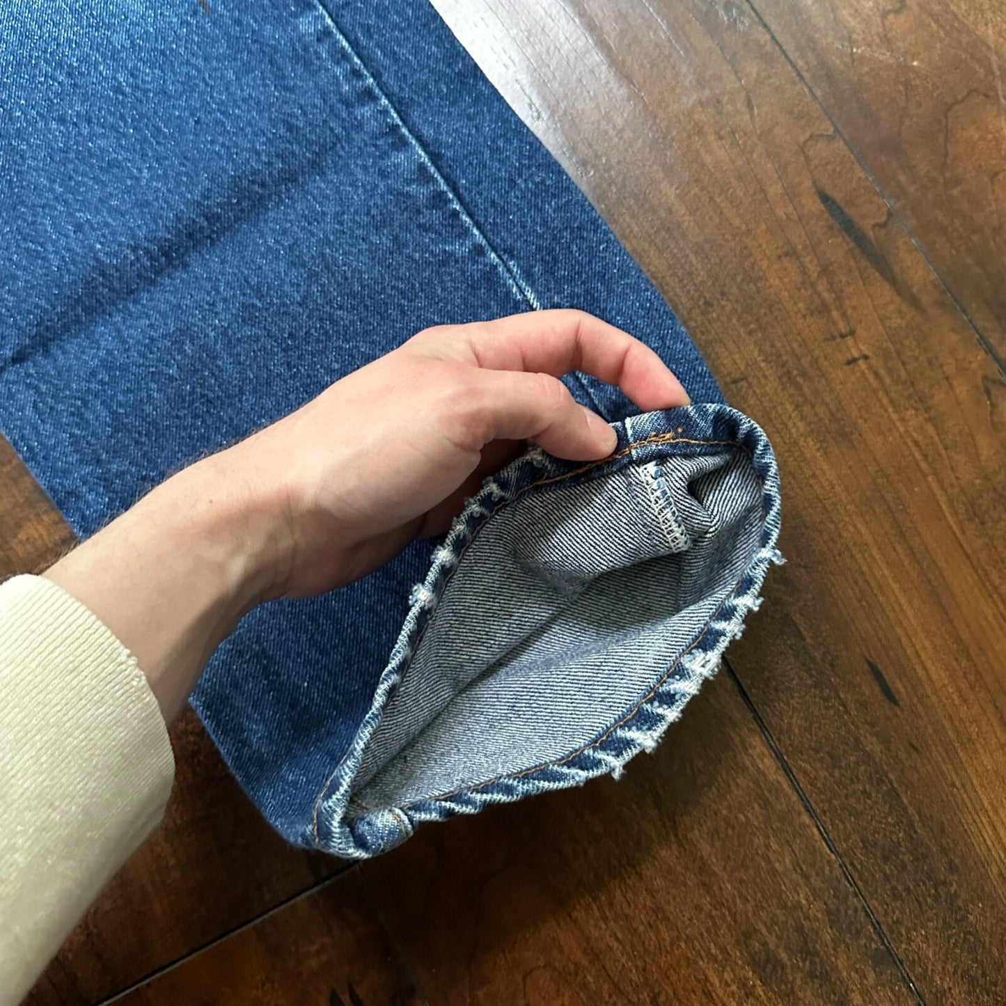 Vintage 90s Levis 505 Jeans Mens 38x30 Orange Tab Denim Canada 40505 35x29