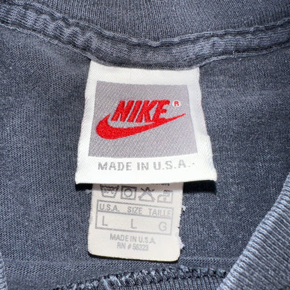 Nike Jordan Gym Tank Top T Shirt 90s Faded Black USA 1990s Basketball Gray Tag