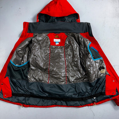 Columbia Women's Veloca Vixen II Jacket Coat Parka Omni Tech L Red Waterproof