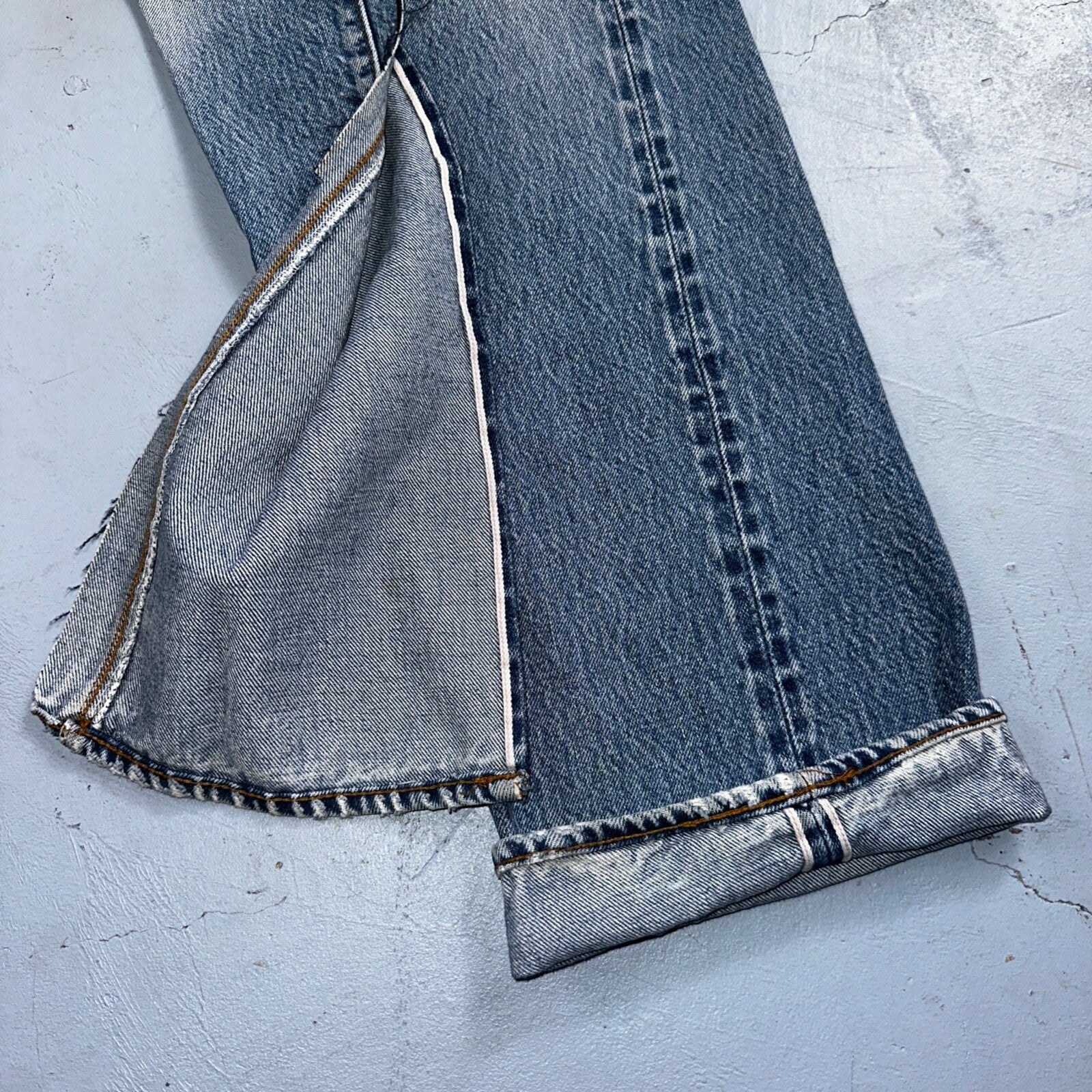 Levis 501 Vintage 80s Redline Selvedge USA XX Jeans Light Wash 33x40 Act 30x34