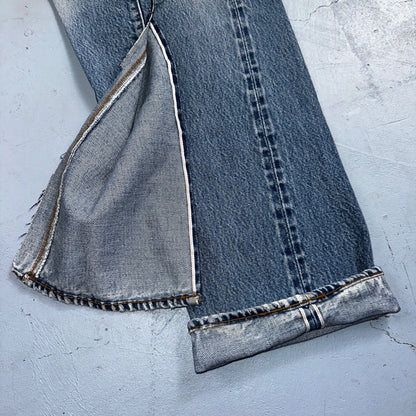 Levis 501 Vintage 80s Redline Selvedge USA XX Jeans Light Wash 33x40 Act 30x34