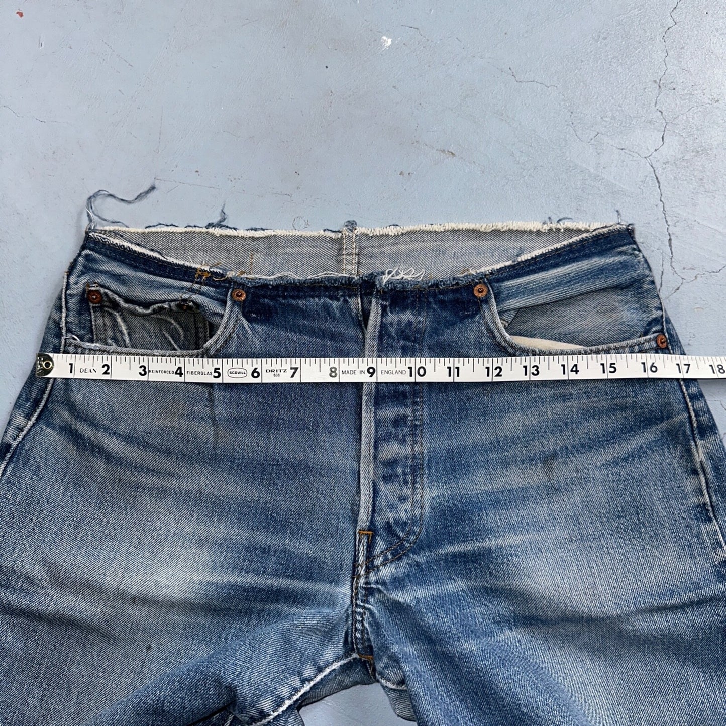 Levis 501 Vintage 80s Redline Selvedge USA XX Jeans Med Wash 31x36 Act 30x30