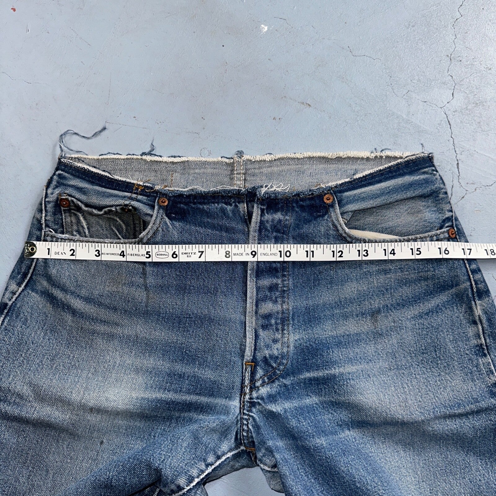 Levis 501 Vintage 80s Redline Selvedge USA XX Jeans Med Wash 31x36 Act 30x30