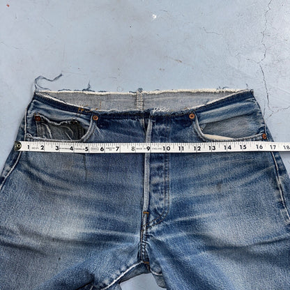 Levis 501 Vintage 80s Redline Selvedge USA XX Jeans Med Wash 31x36 Act 30x30